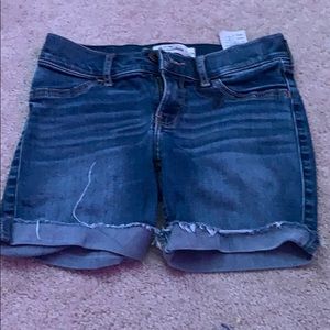 abercrombie kids jean shorts